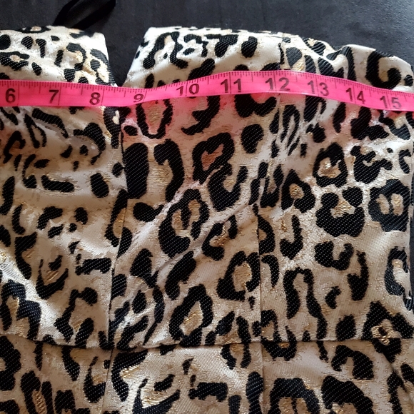 Ark & co. Leopard Print Strapless Romper shorts Size Small - Picture 7 of 10